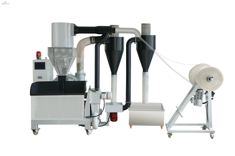 one machine complete air cooling Plastic Recycling Machine 